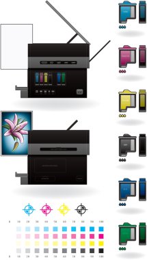 Office InkJet Printer/Photocopier clipart