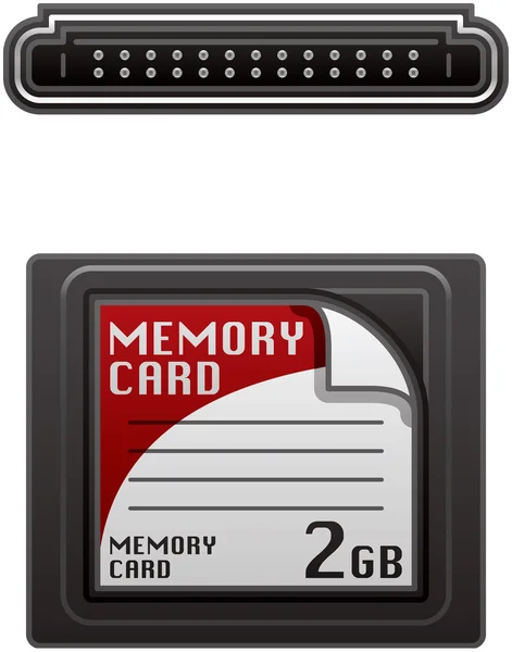 Fotografie paměťová karta — Stockový vektor