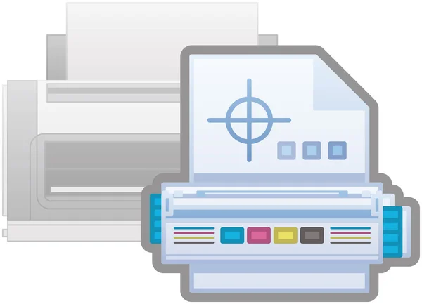 Ícone de cartuchos de impressora Laserjet — Vetor de Stock