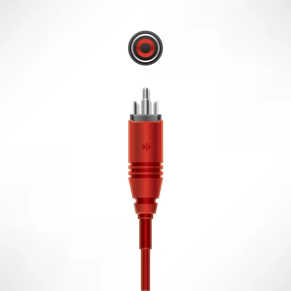 Kabel audio RCA - Stok Vektor