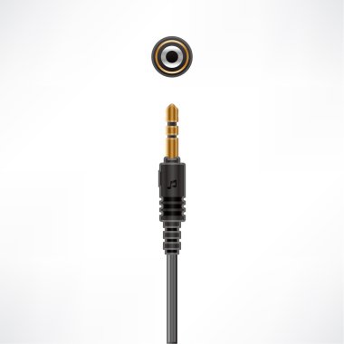 Audio Minijack cable clipart