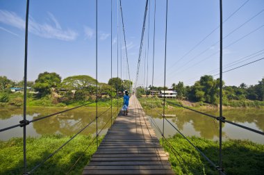 Rope bridge clipart