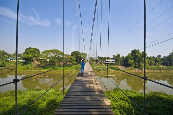 Puente de cuerda — Foto de Stock