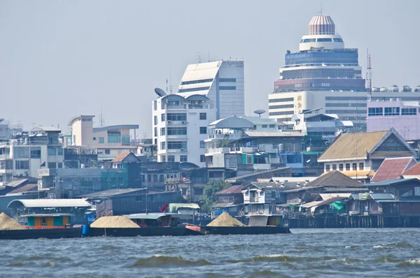 Bangkok y su río — Foto de Stock