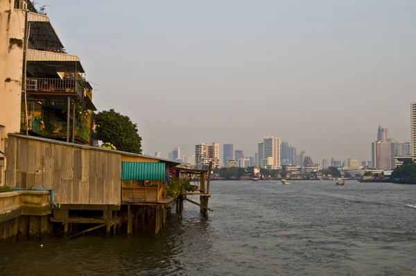 Bangkok og elven der – stockfoto