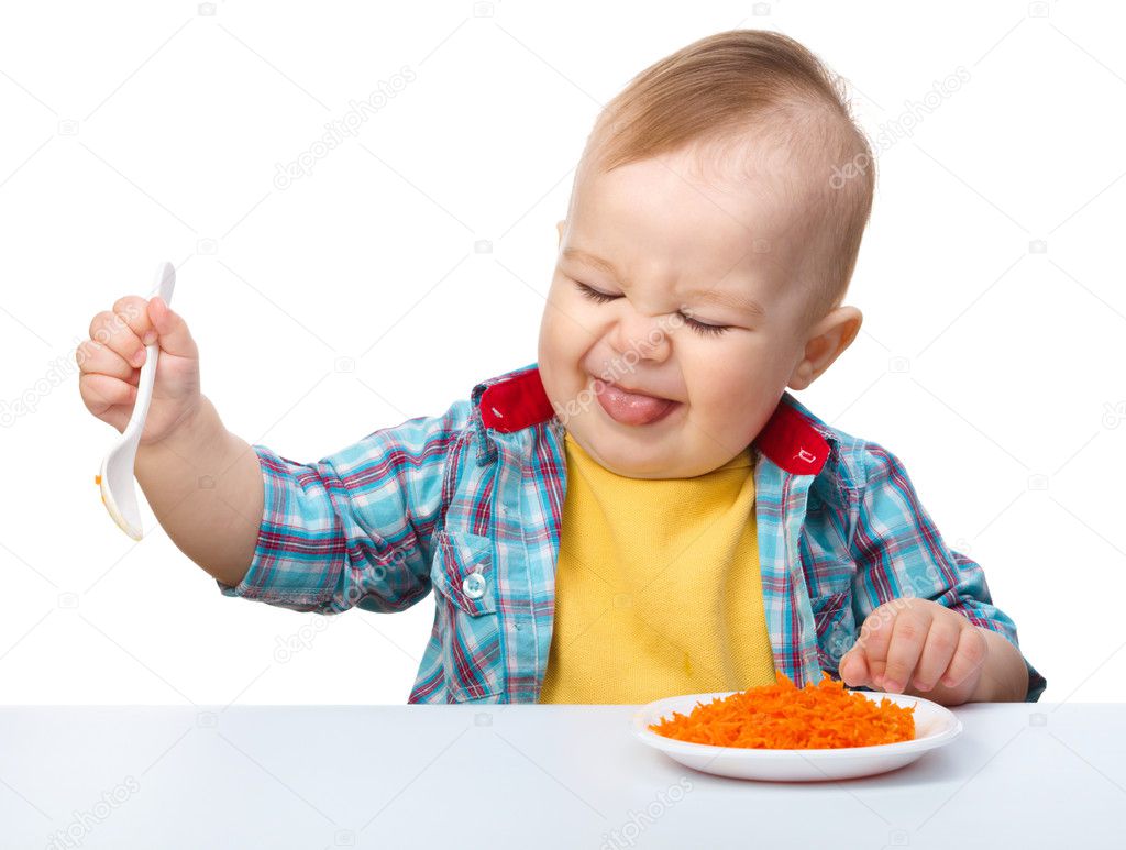 Little boy refuses to eat