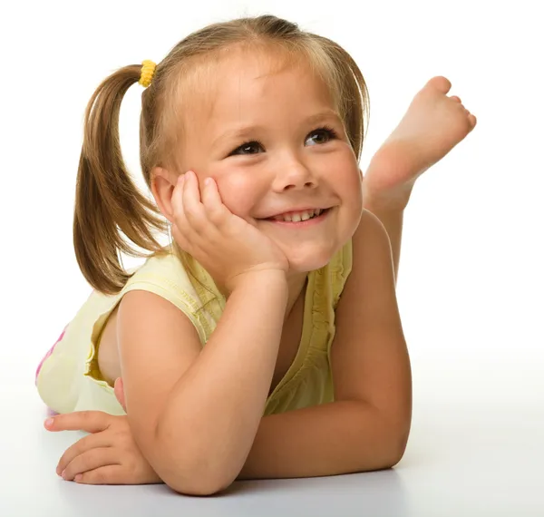 Retrato de uma menina feliz — Fotografia de Stock