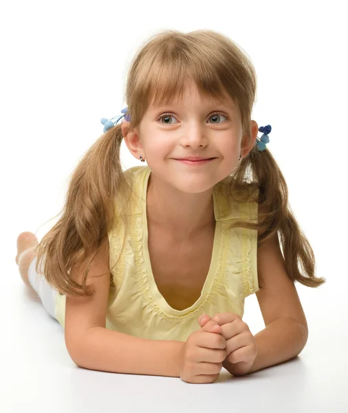 Portrait of a happy little girl Royalty Free Stock Images