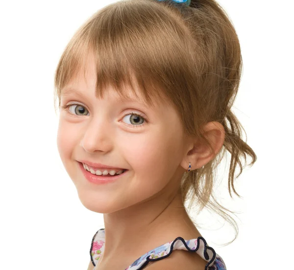 Porträtt av en söt liten flicka — Stockfoto