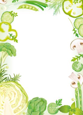 Vegetable Frame clipart