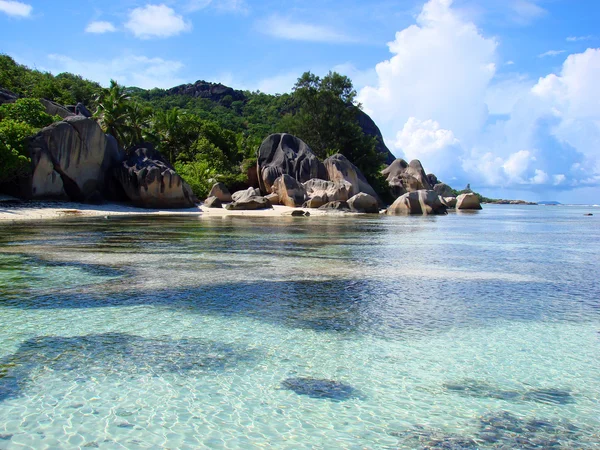 Een tropisch strand quiete — Stockfoto