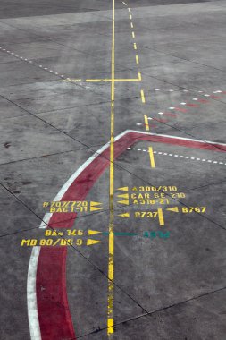 Airport park position line clipart