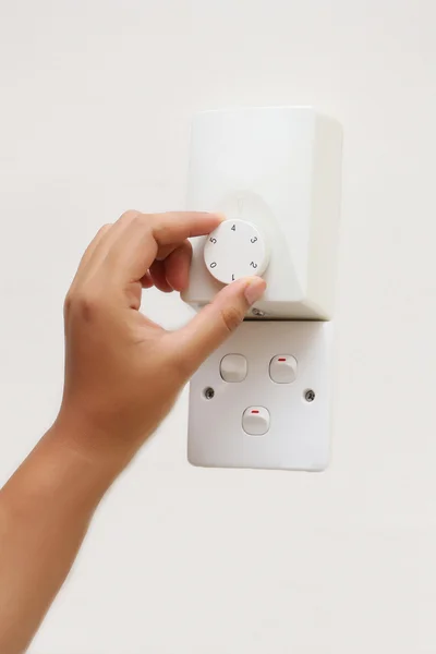 Ventilador y interruptor del ragulador — Foto de Stock