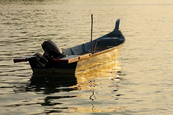 Fiberglass boat silhouette
