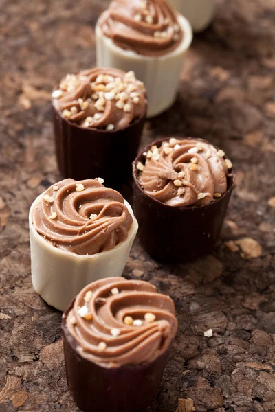 Pralinki czekoladowe — Zdjęcie stockowe