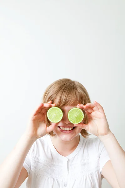 Lime goggles — Stock Photo, Image
