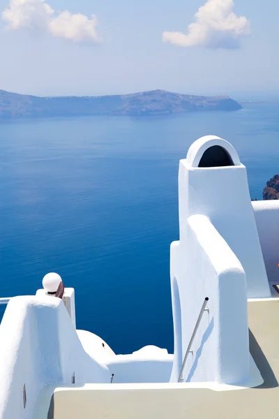 Vista da caldeira em Santorini, Grécia — Fotografia de Stock