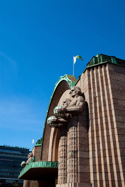 主要鉄道駅、ヘルシンキ、フィンランド — ストック写真