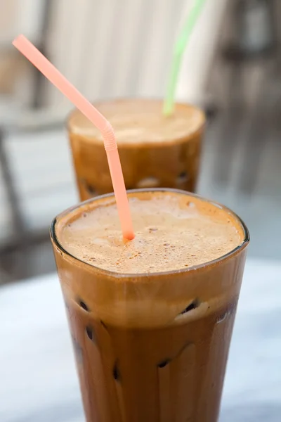 stock image Frappes on a cafe table
