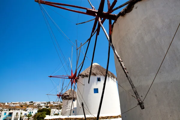 Windmills in Mykonos, Greece — Stock Photo, Image