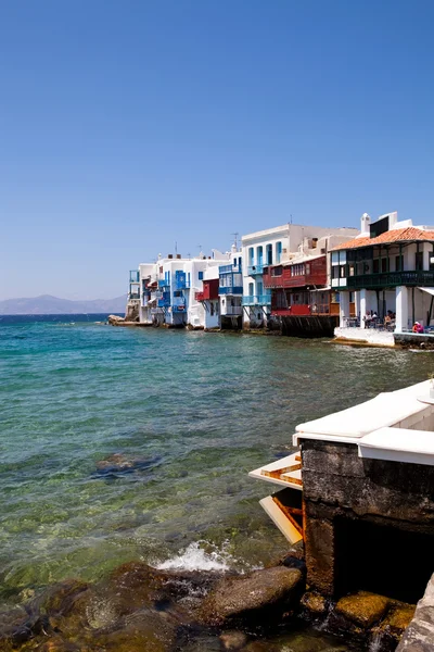 Klein Venetië, Mykonos, Griekenland — Stockfoto