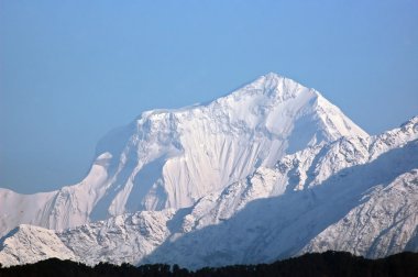 Dhaulagiri - majestic mountain in Himalaya. clipart