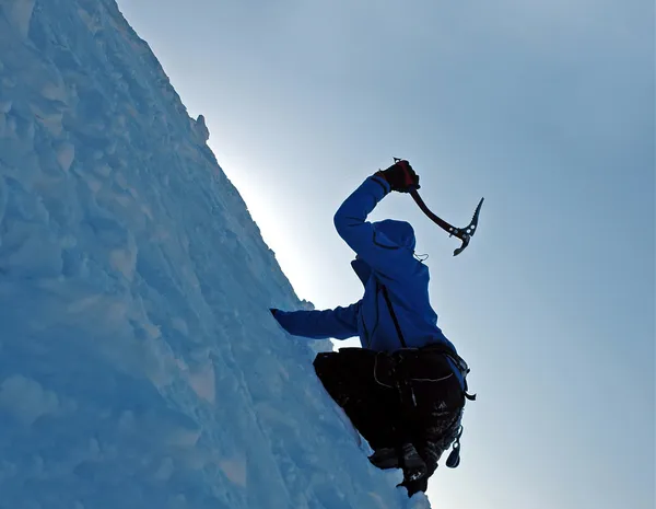 Πάγο ορειβάτης — Φωτογραφία Αρχείου