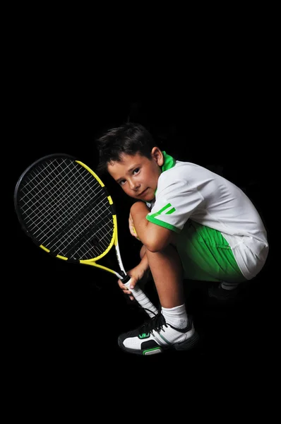 Tenis boy siyah izole — Stok fotoğraf