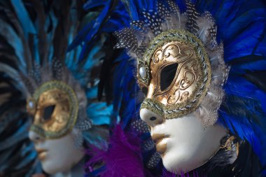 Carnival masks in venice clipart