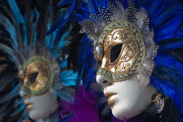 Maschere di carnevale a Venezia — Foto Stock