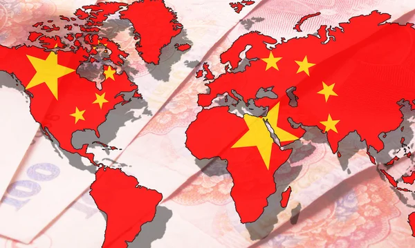 RMB в качестве мировой резервной валюты — стоковое фото