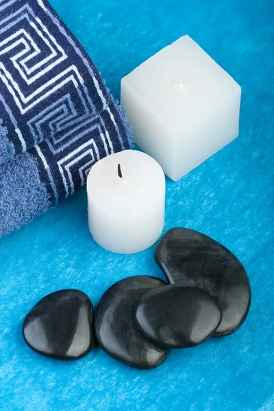 Blue spa setting Stock Picture