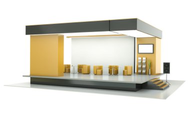 Exhibition stand clipart
