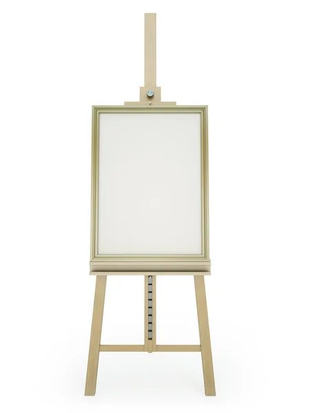 Easel with blank picture — Stock Photo, Image