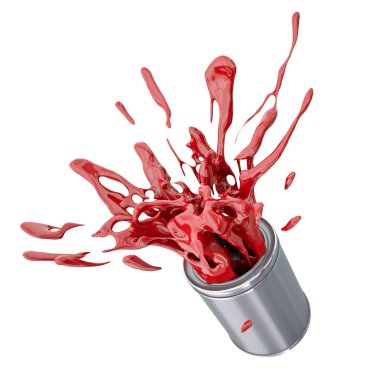 Red paint clipart