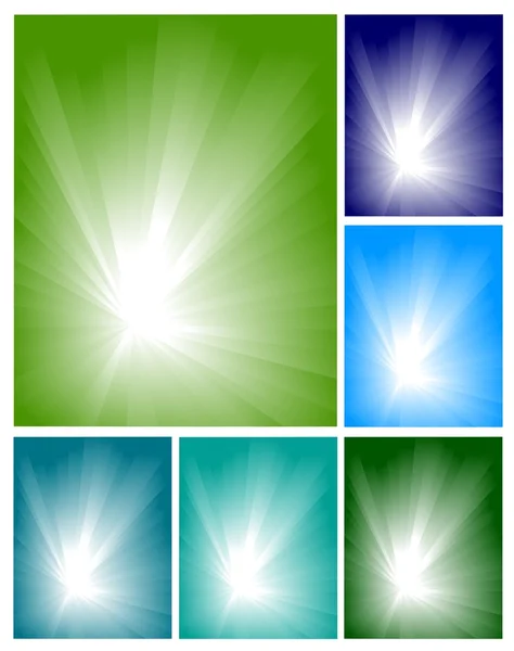 Ensemble de fond lumineux abstrait — Image vectorielle