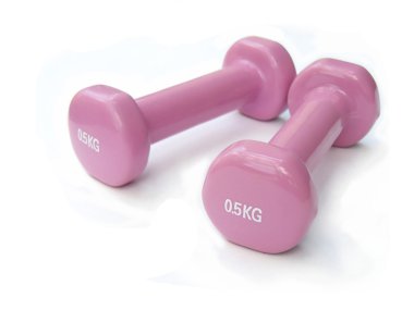 pembe dumbell çifti