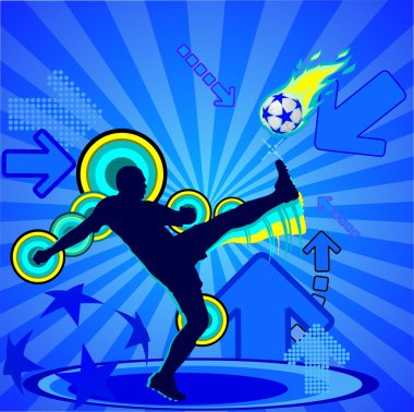 Soccer player clipart