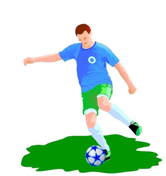 Fodboldspiller – Stock-vektor