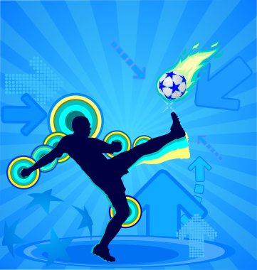 Soccer player clipart