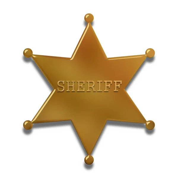 Distintivo dello sceriffo — Foto Stock