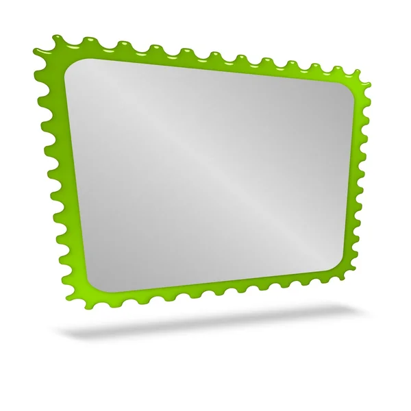 Green and metal frame — Stock Photo, Image