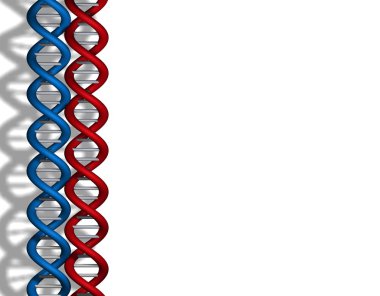 DNA red blue clipart