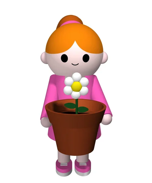 Flower girl — Stock Photo, Image