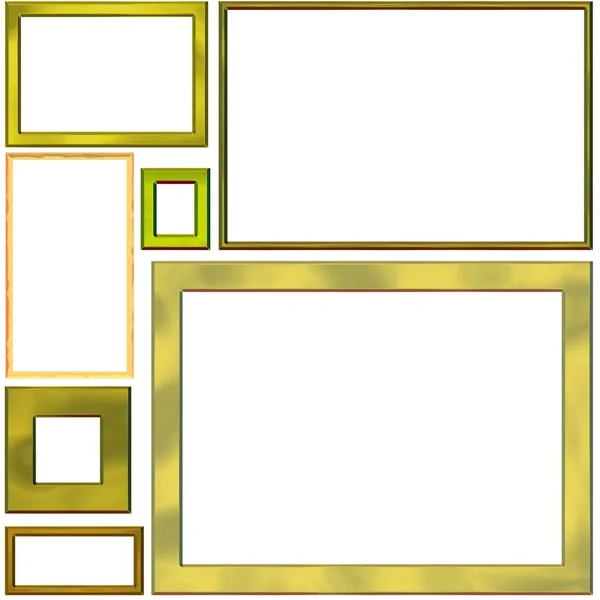 Golden frames — Stock Photo, Image