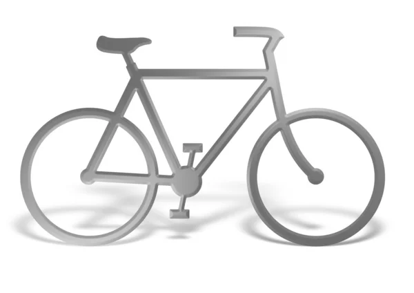 Bicicleta cromada — Fotografia de Stock
