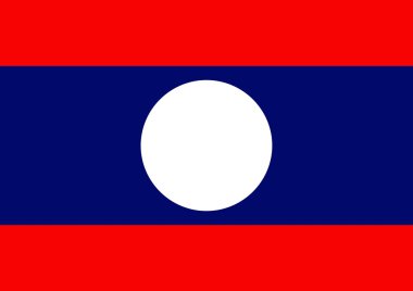 Laos bayrağı