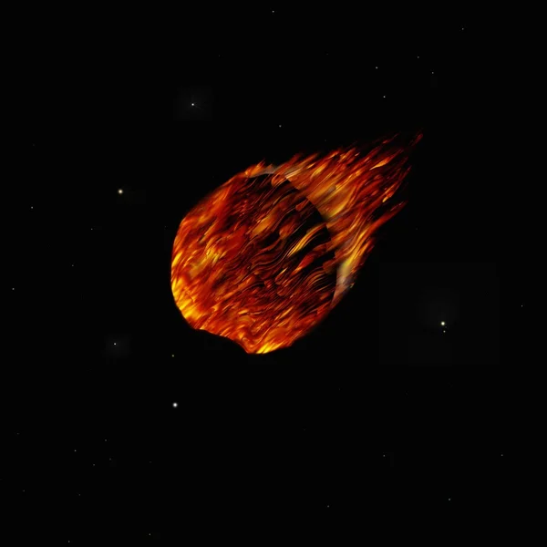 Illustrated Comet — Stock Photo, Image