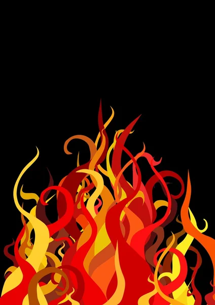 Oheň ilustrace — Stock fotografie