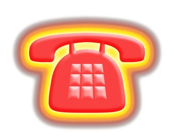 โทรศัพท์ร้อน — ภาพถ่ายสต็อก